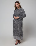 St. Yves Long Sleeve Maxi Dress Dots Grafika