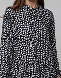 St. Yves Long Sleeve Maxi Dress Dots Grafika