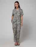 St. Yves Stripe Mix Set Piyama Wanita