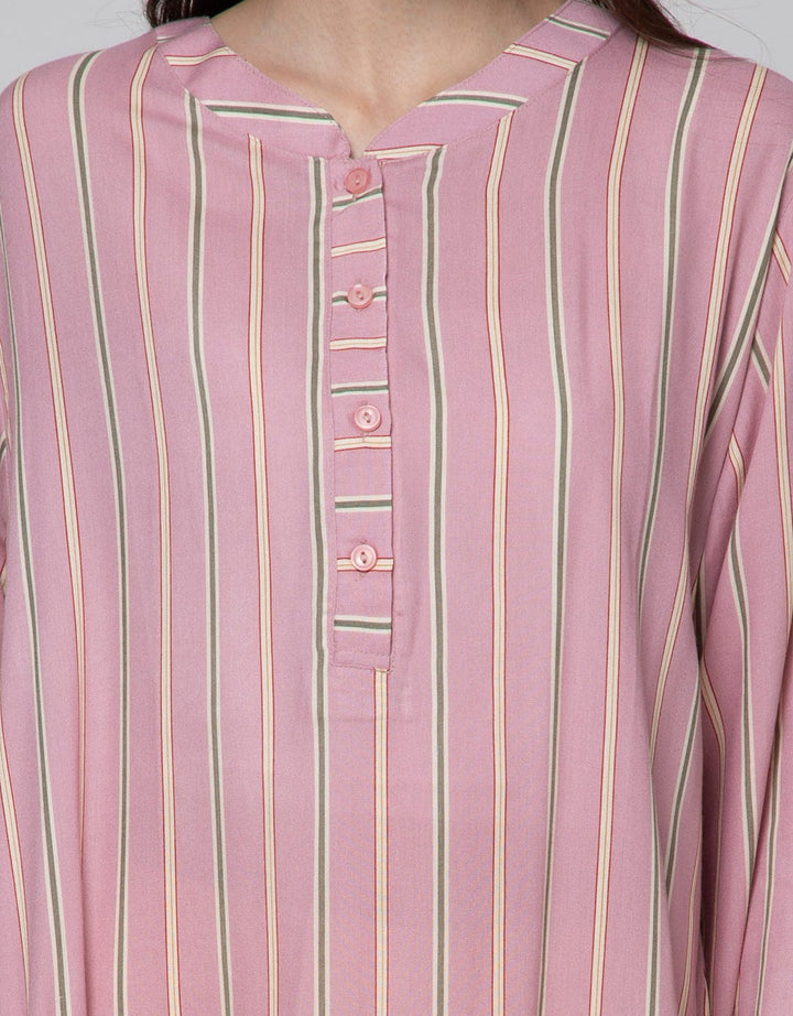 St. Yves Long Sleeve Maxi Dress Stripe Vito