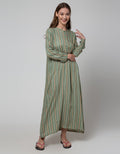 St. Yves Long Sleeve Maxi Dress Stripe Vito