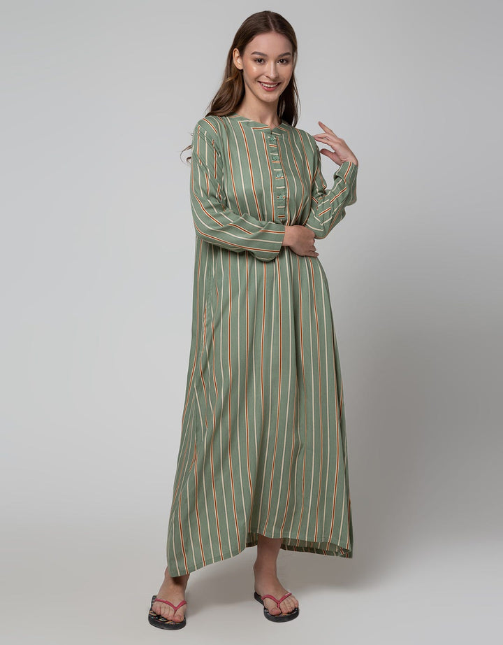 St. Yves Long Sleeve Maxi Dress Stripe Vito