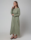 St. Yves Long Sleeve Maxi Dress Stripe Vito