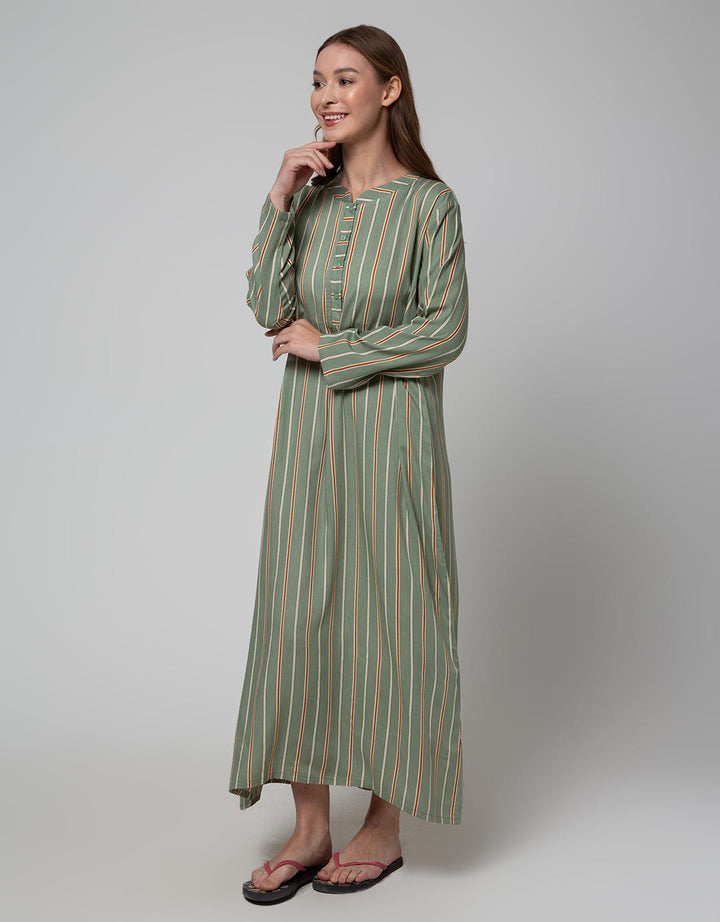 St. Yves Long Sleeve Maxi Dress Stripe Vito