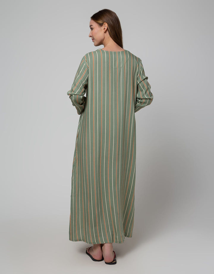 St. Yves Long Sleeve Maxi Dress Stripe Vito