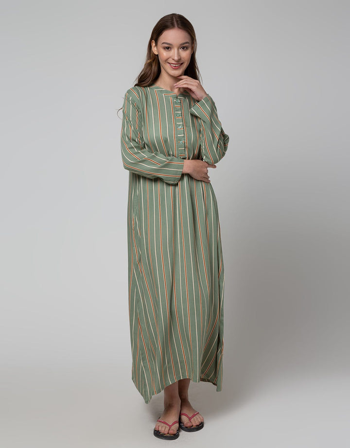 St. Yves Long Sleeve Maxi Dress Stripe Vito
