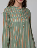 St. Yves Long Sleeve Maxi Dress Stripe Vito