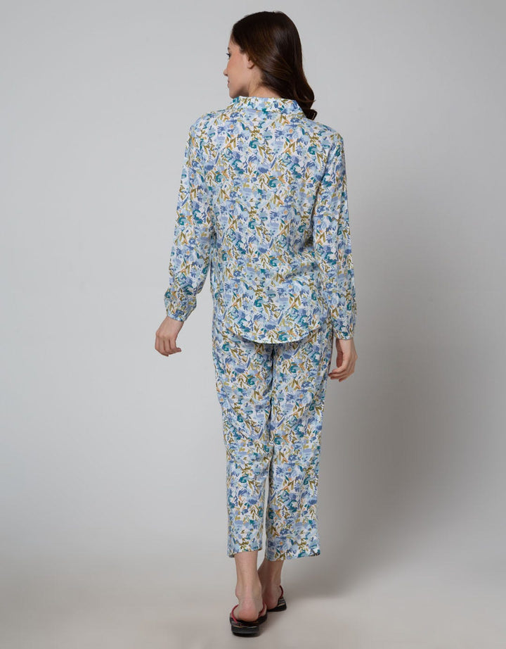 St. Yves Long Sleeve Pajama Pants Abstract Flowers