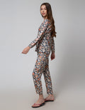 St. Yves Long Sleeve Pyjama Pants Sun Leaves