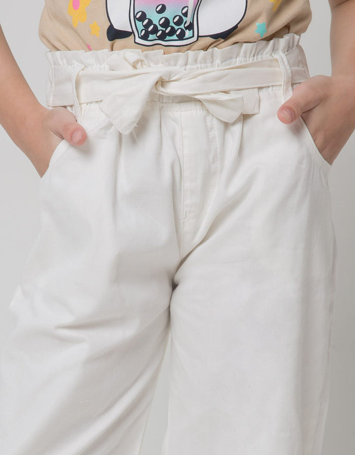 Little M Long Pants Paperbag With Belt