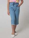 Little M Denim Long Pants 7 Per 8 Pants Kulot Paperbag