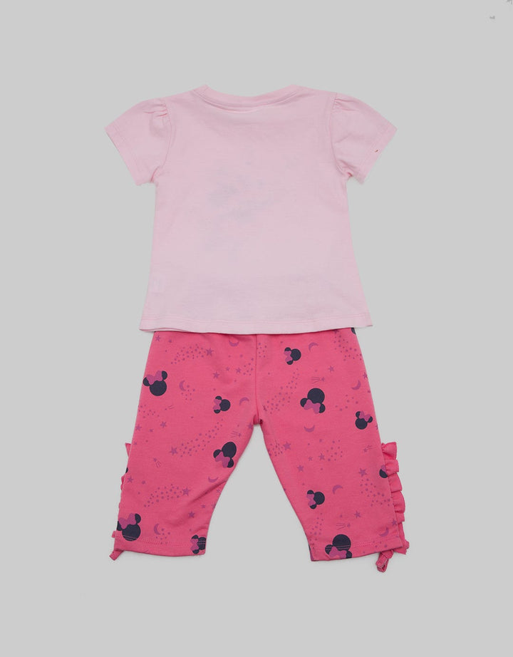 Disney Top - Bottom Set Minnie Rok Aplikasi 3D