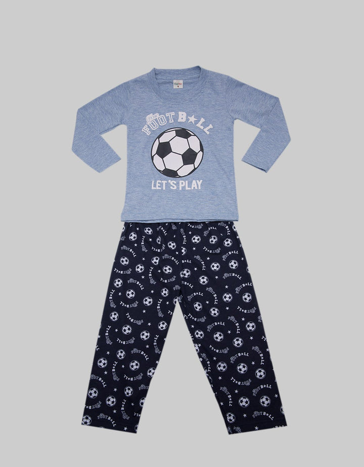 Kidz Too Sleepwear Print Lets Play Foot Boys