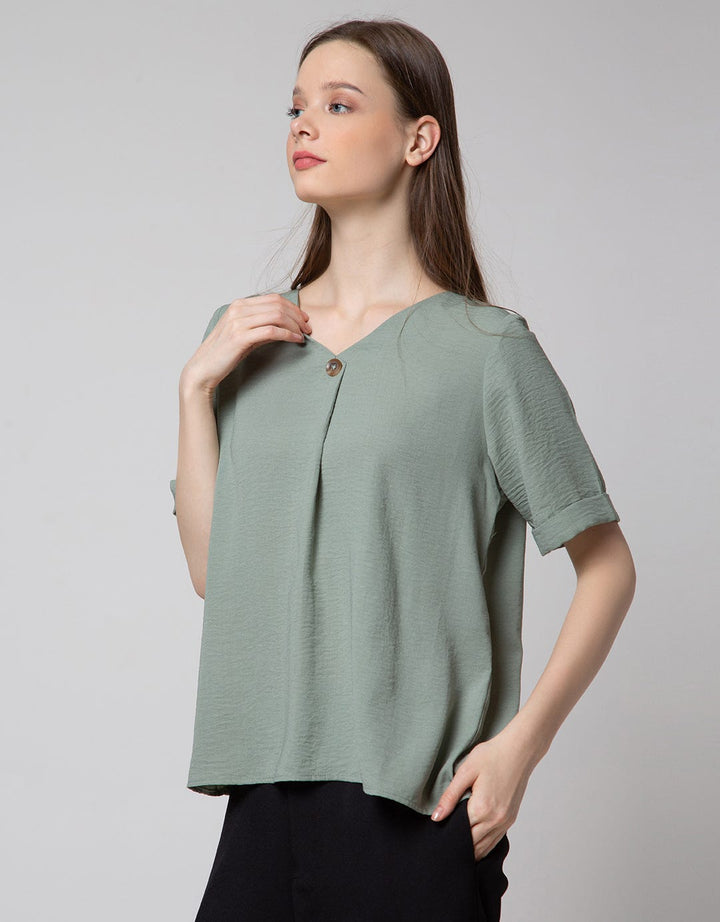 St. Yves Levent Creepe Blouse Wanita