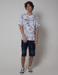 T Zone Short Sleeve T-Shirt Print Theme Survival Transfer - World Is Yours