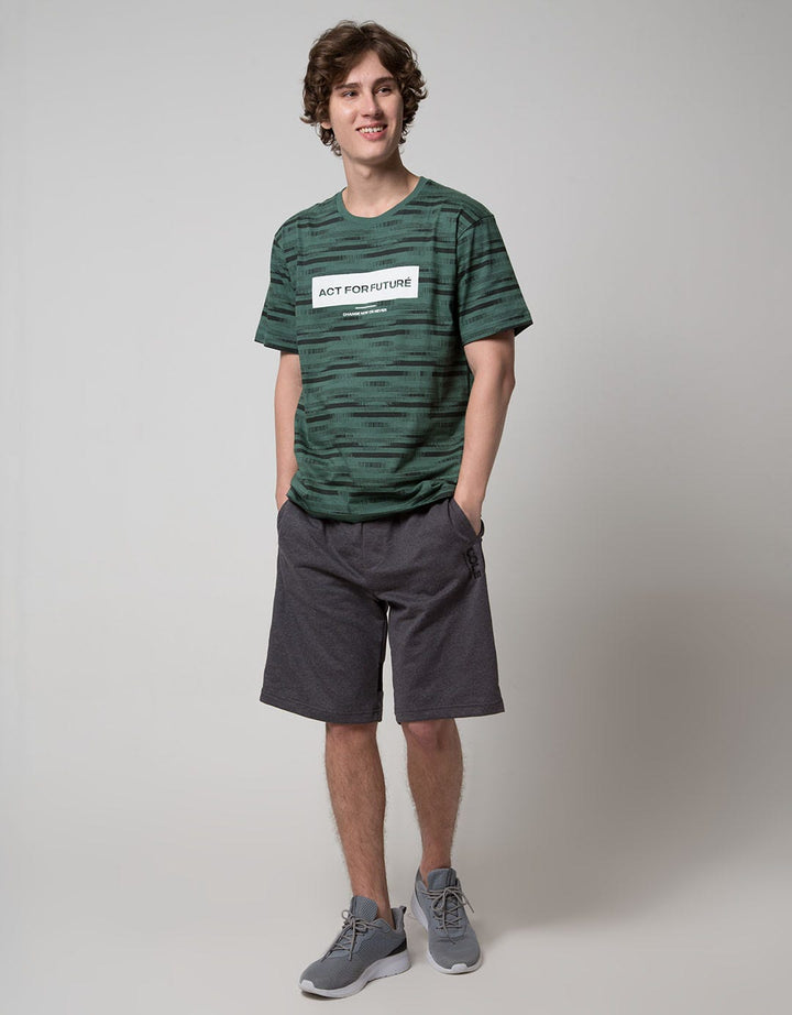 T Zone Short Sleeve T-Shirt Print Survival Transfer - Act For Future