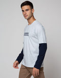 T Zone Long Sleeve T-Shirt Mock Layer Theme Analog Dimension