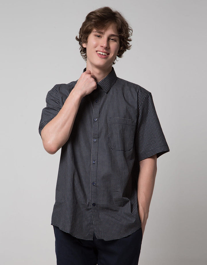 Cole Regular Print Kemeja Pria