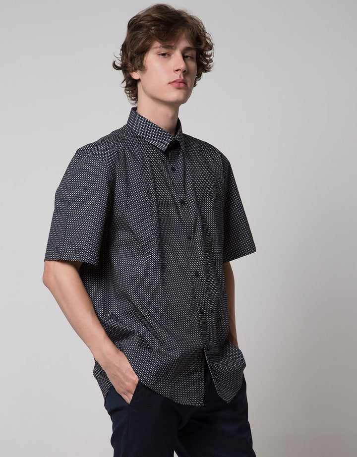 Cole Regular Print Kemeja Pria