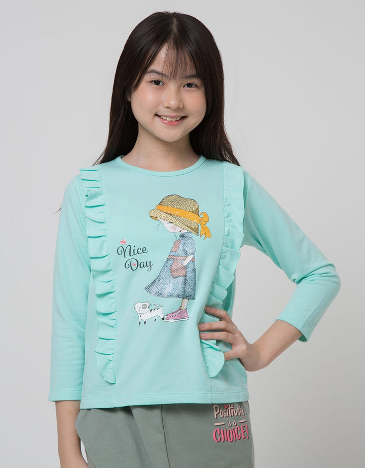 Aero Long Sleeve T-Shirt Bottom Geber Screen Printing Nonik