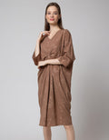 St. Yves Jacquard Dress Kaftan Wanita