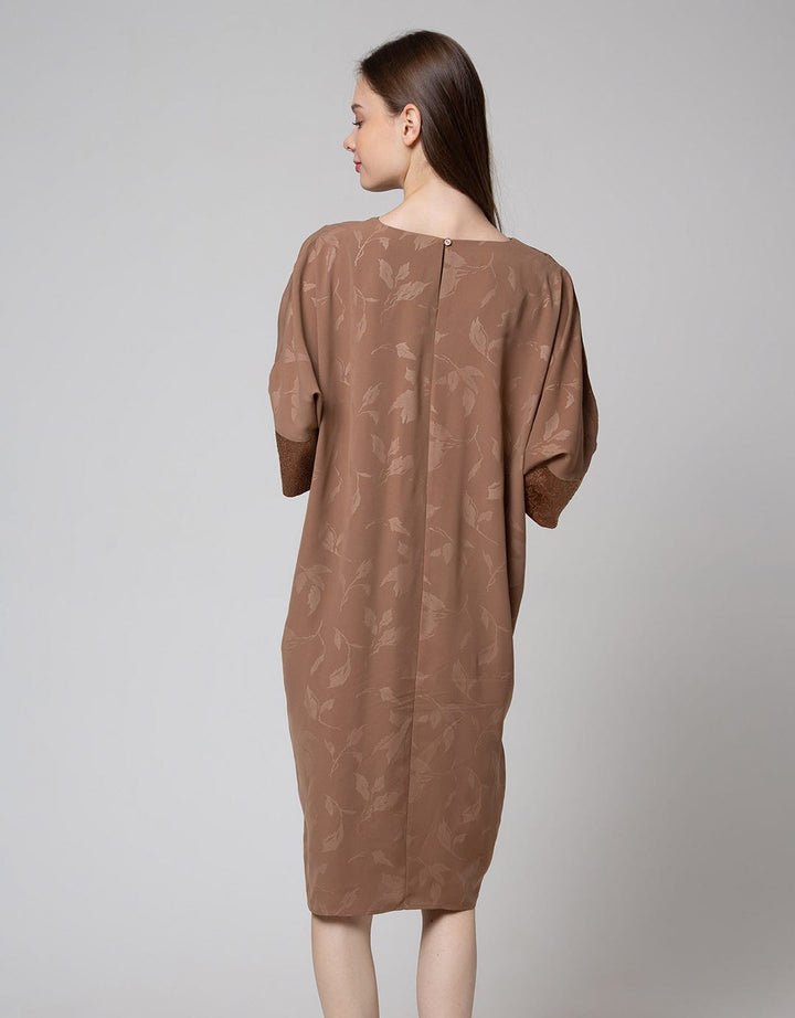 St. Yves Jacquard Dress Kaftan Wanita