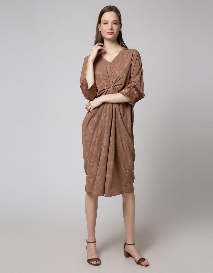 St. Yves Jacquard Dress Kaftan Wanita