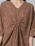 St. Yves Jacquard Dress Kaftan Wanita