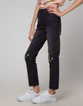 Aero Denim Long Pants Embroidered Unicorn Knee