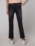 Aero Denim Long Pants Embroidered Unicorn Knee