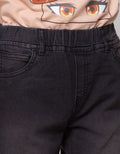 Aero Denim Long Pants Embroidered Unicorn Knee