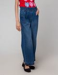 Nevada Denim Long Pants Wash Wide Leg