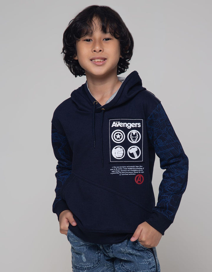 Marvel Sweater Avenger Logo Print Comic