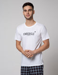 Crocodile Logo Print Graphic Men's T-Shirt
