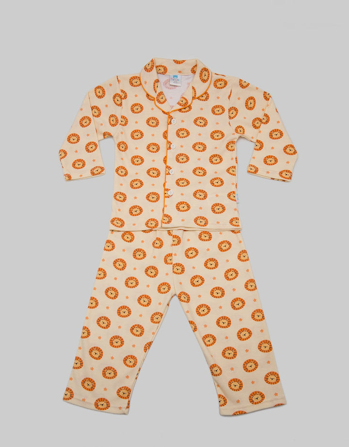 Pipiniko Piyama Kerah  Full Print Lion