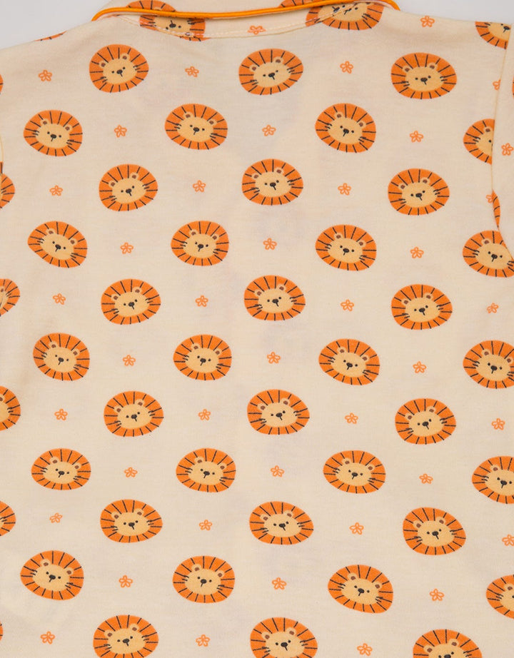 Pipiniko Piyama Kerah  Full Print Lion