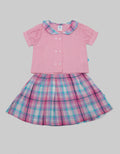 Pipiniko Top Bottom Set Skirt Kotak