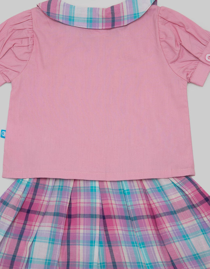 Pipiniko Top Bottom Set Skirt Kotak