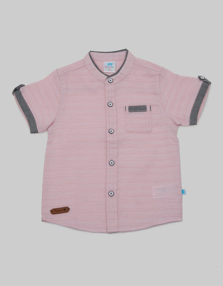 Pipiniko Short Sleeve Shirt Textured