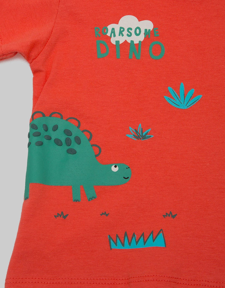 Pipiniko Short Sleeve T-Shirt Dino Roar