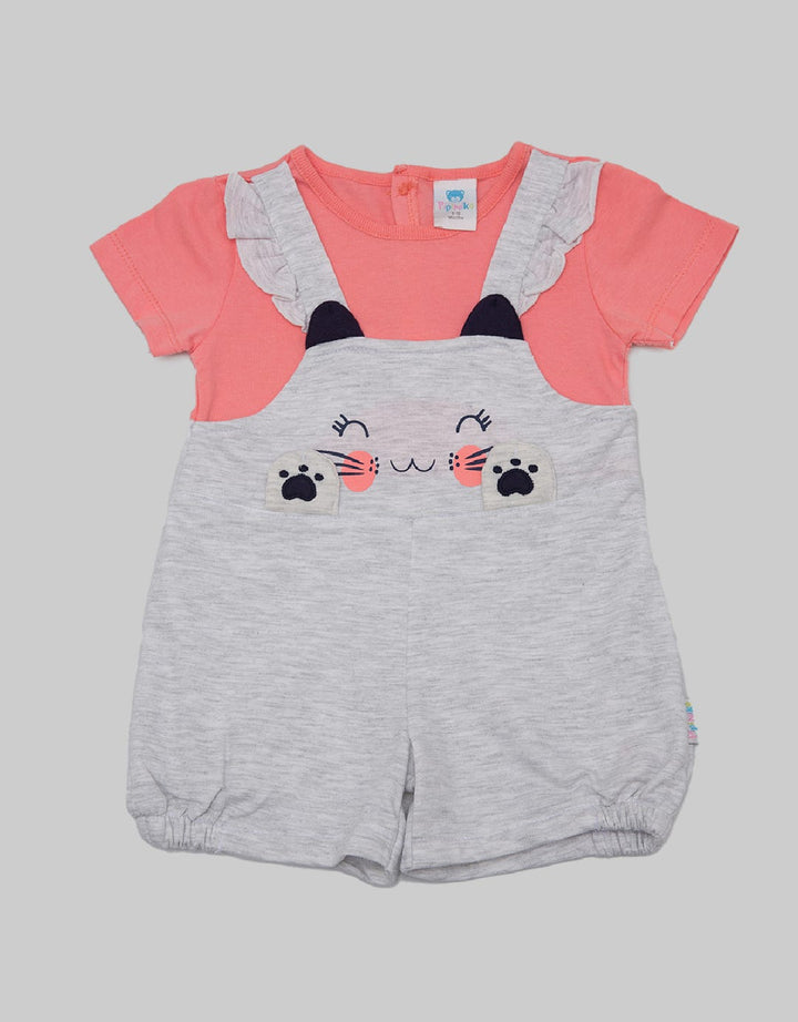 Pipiniko Overall Romper Cat Anak Perempuan