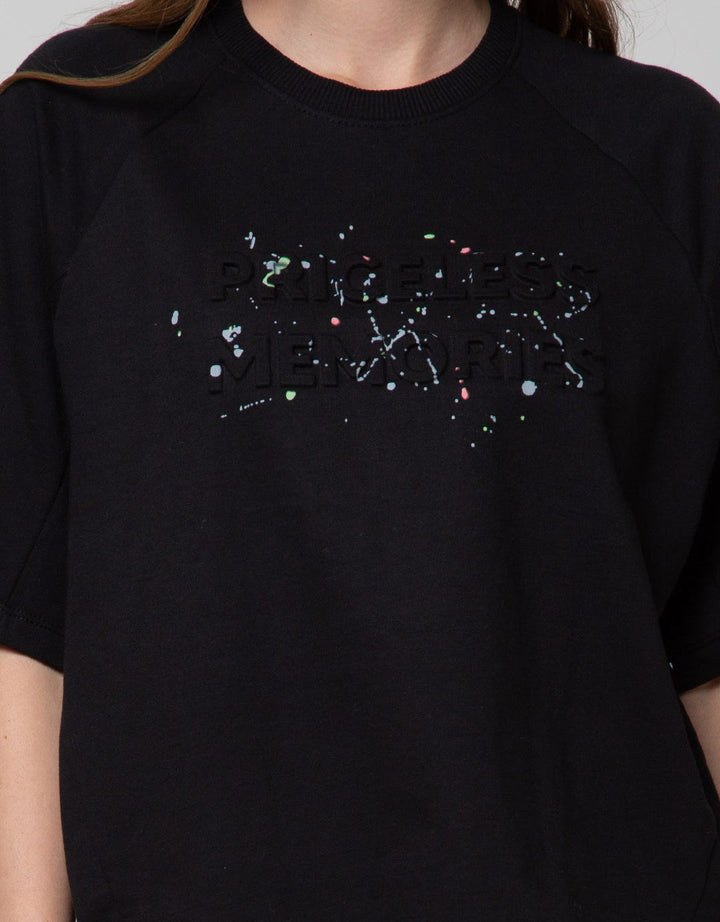 Nevada Terry Embossed Priceless Memories Sweatshirt