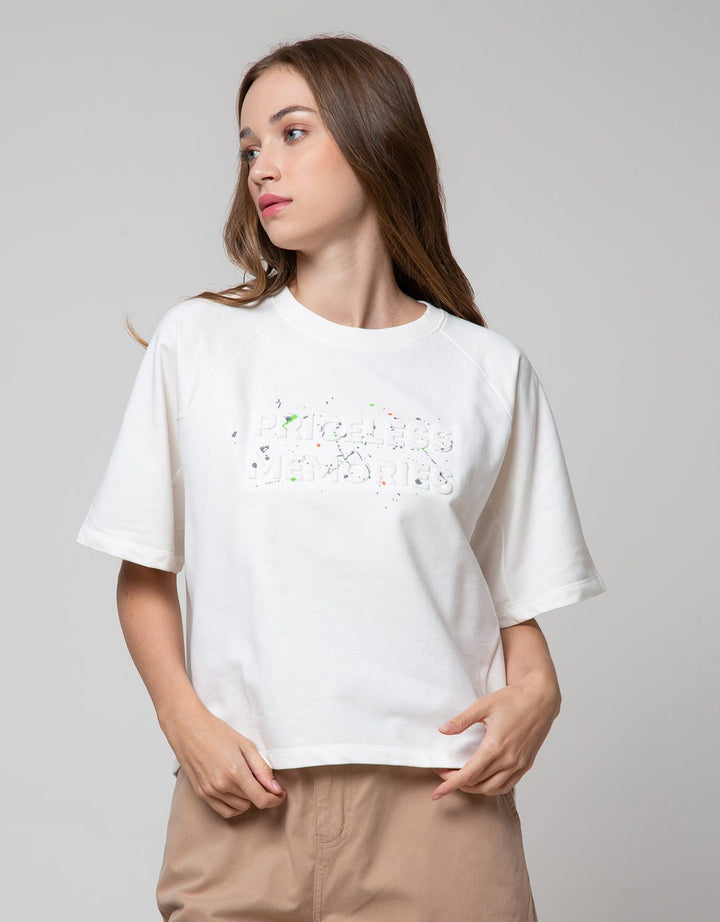 Nevada Terry Embossed Priceless Memories Sweatshirt