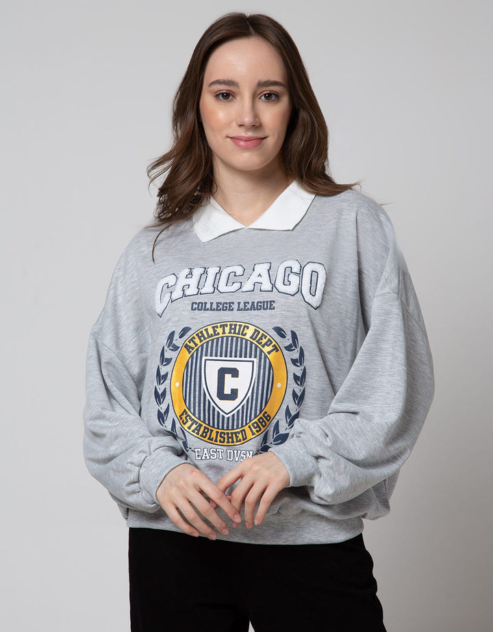Nevada Sweatshirt Polo Neck Chicago