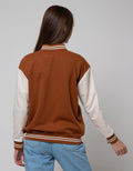 Nevada Solid Jaket Varsity Wanita
