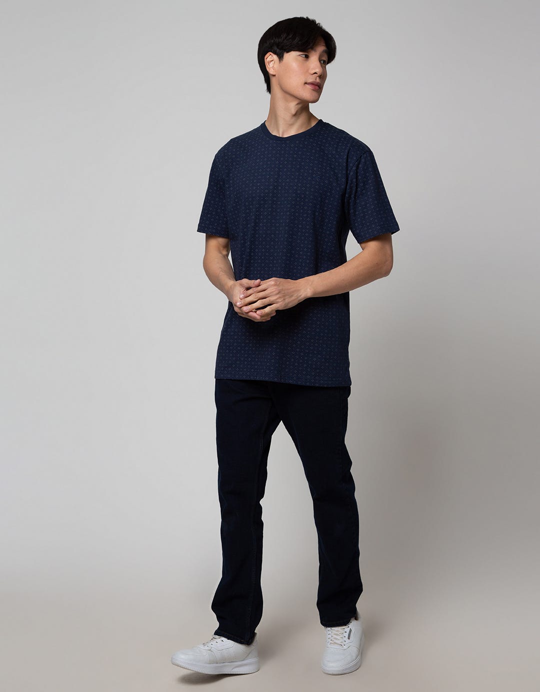 Cole Short Sleeve T-Shirt With Mini Print Allover Dots