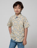 Little M Short Sleeve Shirt Full Print Zebra