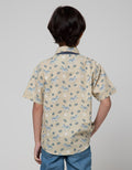 Little M Short Sleeve Shirt Full Print Zebra