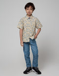 Little M Short Sleeve Shirt Full Print Zebra