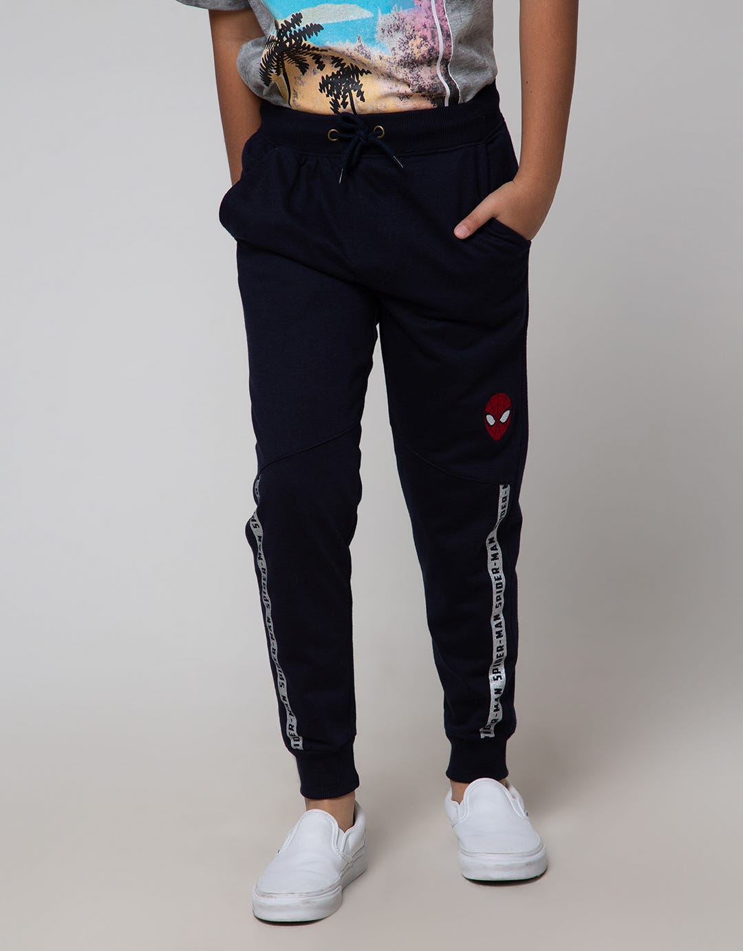 Marvel Long Pants Spiderman Kombinasi Tape Bawah